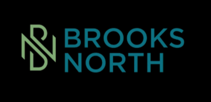 The image features the text "BROOKS NORTH" in a stylized font.
